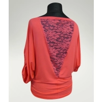 Tunika Grace z koronką na plecach i marszczeniami